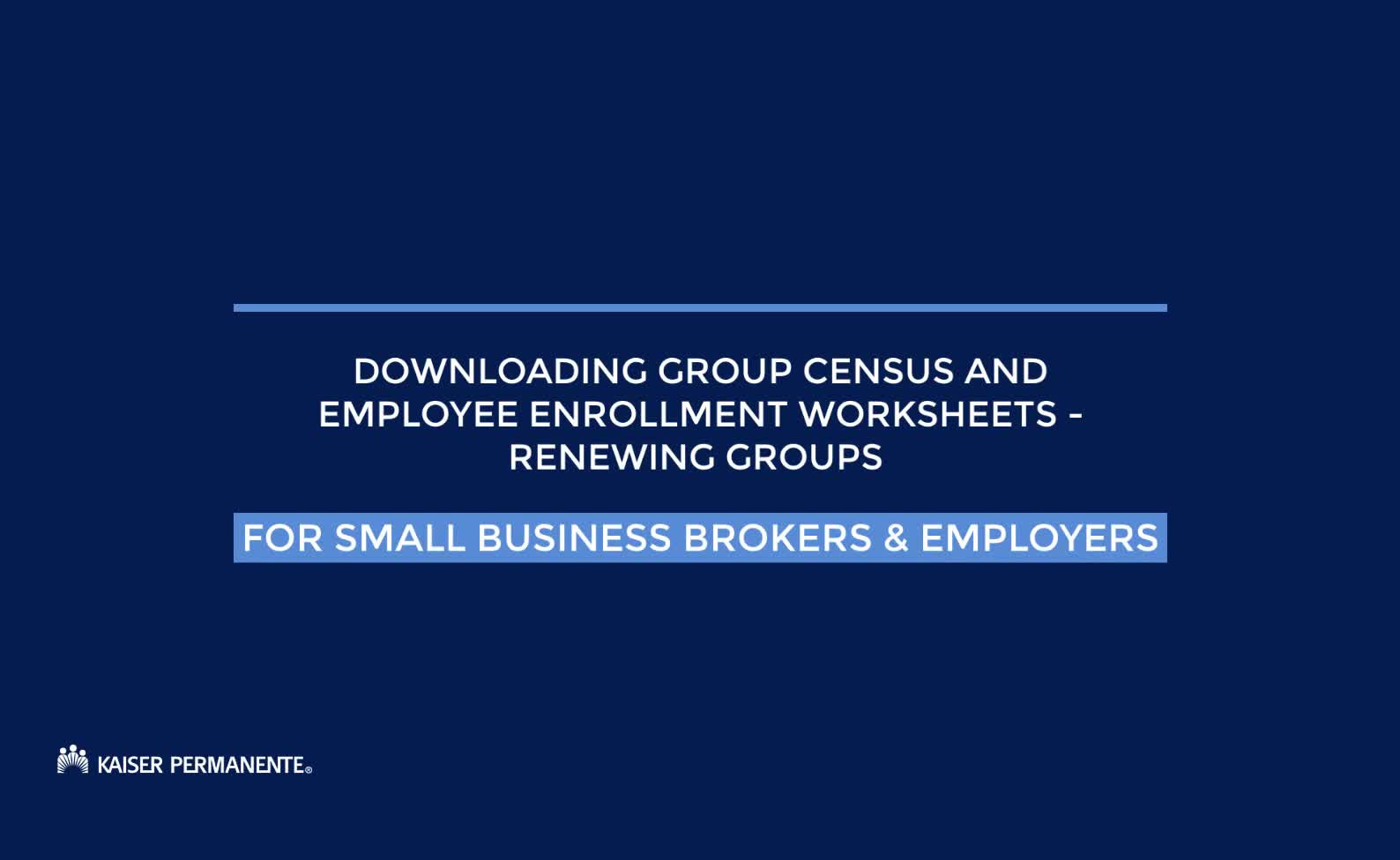 Employee enrollment worksheets – Renewing groups
